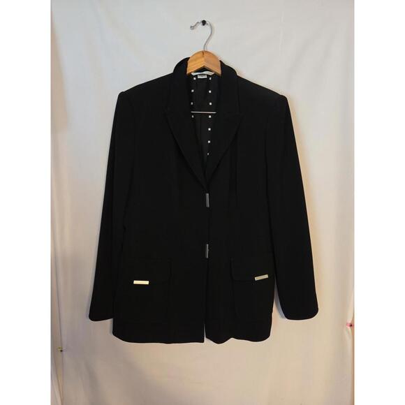 Peter Nygard Jackets & Blazers - Peter Nygard Women's Blazer Black Button-Down Size 14 Business Formal Casual